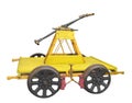 Railroad worker's handcart isolated Royalty Free Stock Photo