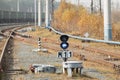 Railroad workers maintaing railways