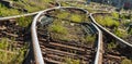 Railroads track points Royalty Free Stock Photo