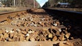The rails of the branch line are intended for the movement of trains