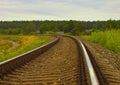 Rails go far Royalty Free Stock Photo