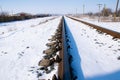 Rails going into the distance