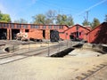 Railtown roundhouse turntable Royalty Free Stock Photo