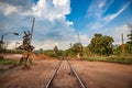 Railtrack crossing the mountains. Minas Gerais, Brazil.