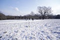 Railway arches in snow Royalty Free Stock Photo