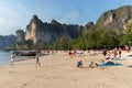 Railway beach in Thailand Royalty Free Stock Photo