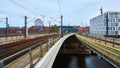 Railway in Berlin, Germany Royalty Free Stock Photo