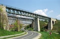 Railway Bridge, Biatorbagy, Hungary Royalty Free Stock Photo