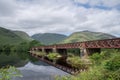 Railway Bridge crossing Loch Awe, Argyll and Bute, Scotland Royalty Free Stock Photo