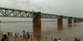 Railway Bridge On Godavari