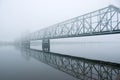 Railway bridge . matutinal mist