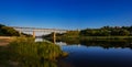 Railway bridge, Neman, Grodno Royalty Free Stock Photo