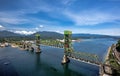 Railway bridge over the Burrard Inlet Royalty Free Stock Photo