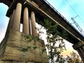 Railway bridge over the river