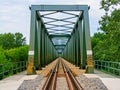 Railway bridge over the Tisza river