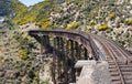 Railway bridge on Taieri Gorge New Zealand Royalty Free Stock Photo