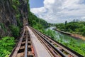 Railway Bridge tham krasae Kanchanaburi thailand. Royalty Free Stock Photo