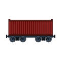 Railway Cargo Container Icon