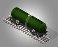 Railway cargo transportation.