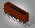 Railway cargo transportation.