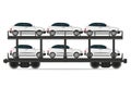 Railway carriage train vector illustration