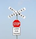 Railway Crossing Royalty Free Stock Photo