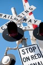 Railway Crossing in Australia Royalty Free Stock Photo