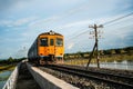 Railway crossing Pasak Chonlasit Dam, Lopburi, Thailand