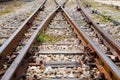 Railway crossway Royalty Free Stock Photo