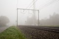 Railway foggy