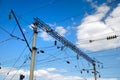 Railway high-voltage electric line