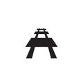 Railway Icon, Rails Symbol, Train Tracks Sign, Railroad Pictogram, Railway Track Silhouette