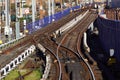 Railway junction of London bridge train station