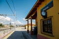 Railway landscape in Almansa