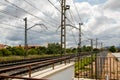 Railway landscape in Almansa