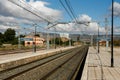 Railway landscape in Almansa