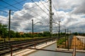 Railway landscape in Almansa