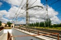 Railway landscape in Almansa