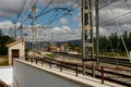 Railway landscape in Almansa