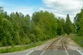 The railway to nowhere Royalty Free Stock Photo