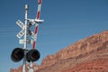 Railway level crossing, USA