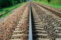 Railway line in cantry side Royalty Free Stock Photo