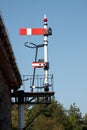 Railway line signal