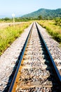 Railway in lumphun province Thailand Royalty Free Stock Photo