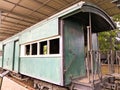 Railway museum, Ambarawa, Central Java, Indonesia, January 30, 2025. A wooden train carriage. Royalty Free Stock Photo