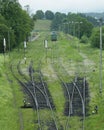 railway, Nowy Lupkow, Poland Royalty Free Stock Photo