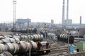 Railway oil tank cars