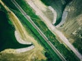 railway from drone