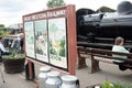 Railway Passenger noticeboard, Severn Valley Railway, Kidderminster Station, Worcestershire, England Royalty Free Stock Photo