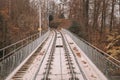 Railway road from the Heidelberg town up the hill. Royalty Free Stock Photo